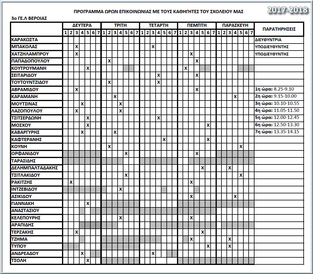2017 2018 Programma Wrwn Epikoinwnias Me Toys ekpaideytikous Toy Sxoleioy Mas